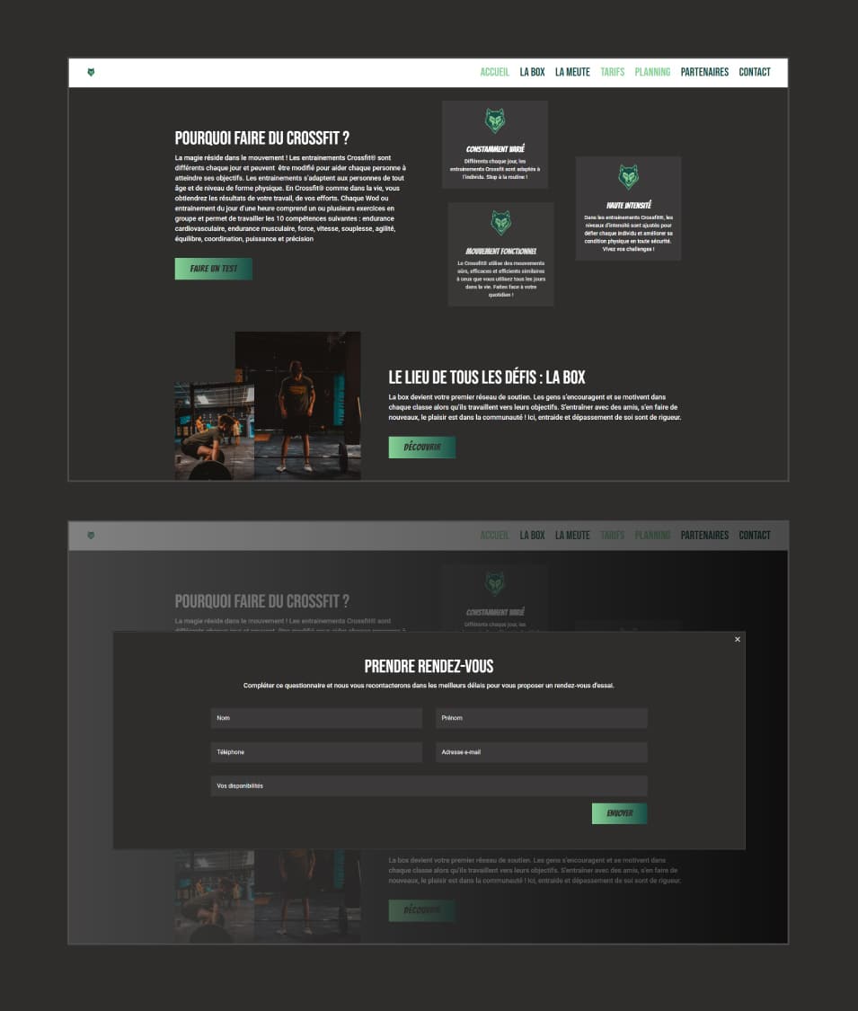 Agence web digital clermont ferrand le dupplex auvergne client Arvenis Crossfit04