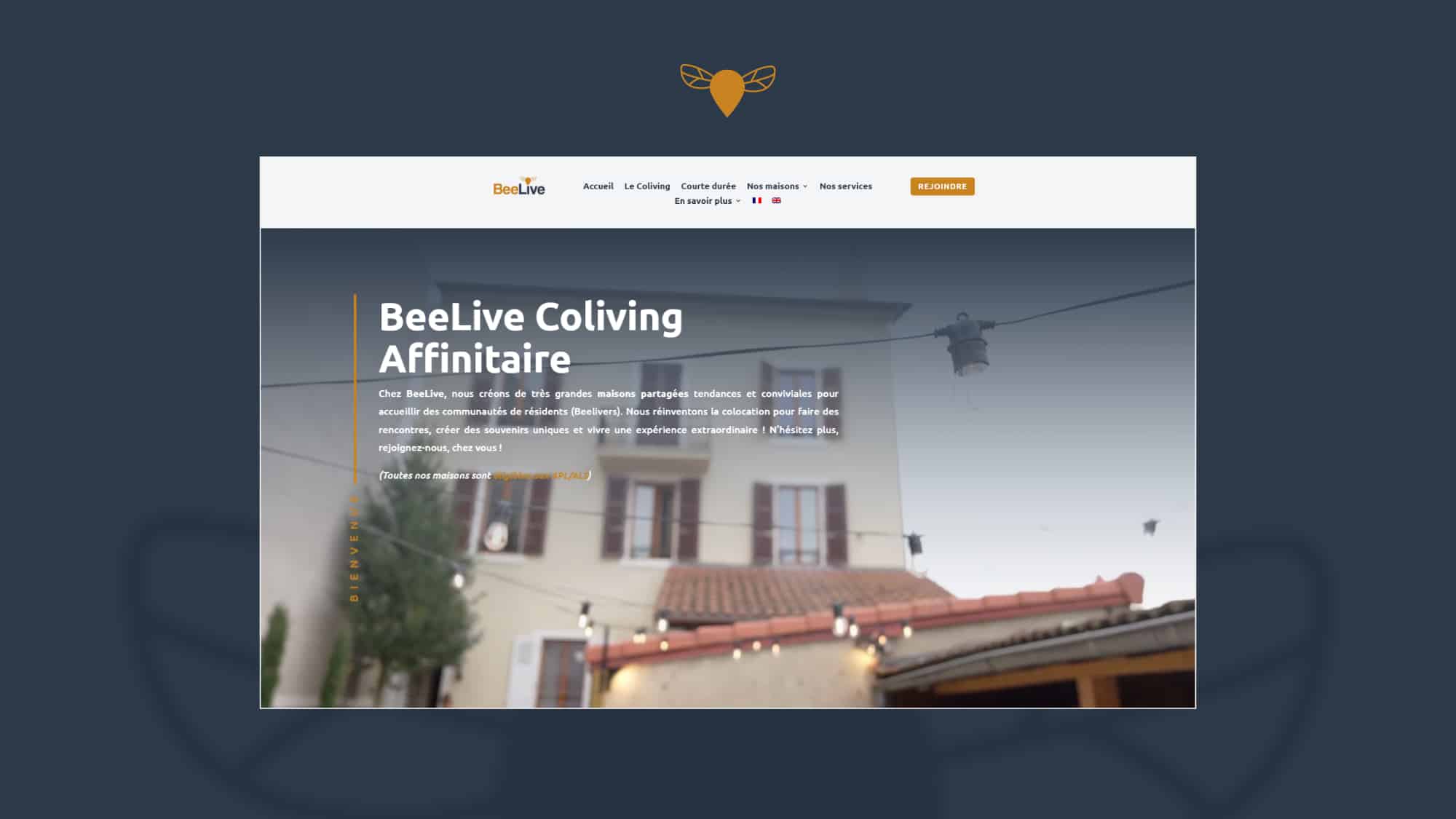 Agence web digital clermont ferrand le dupplex auvergne client BeeLive Coliving02
