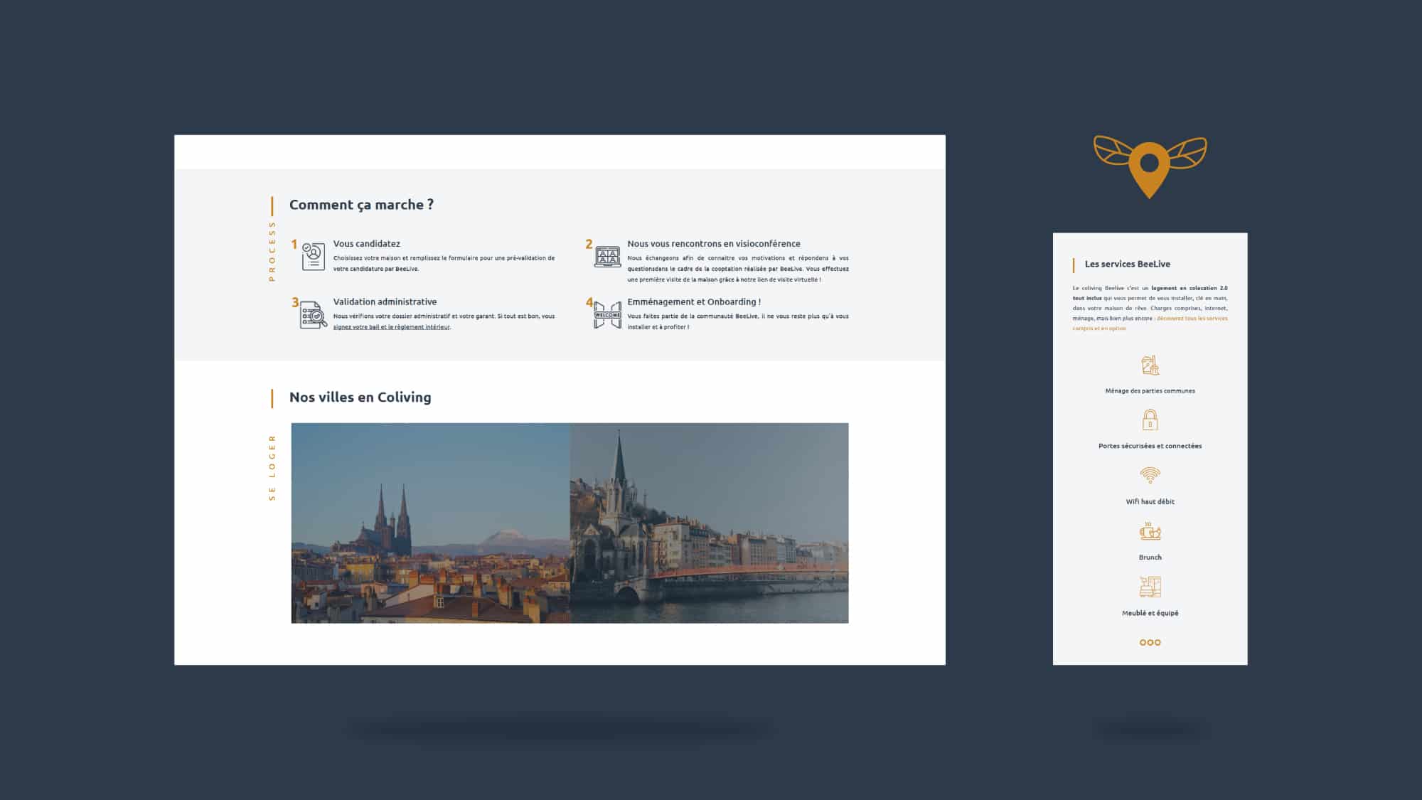Agence web digital clermont ferrand le dupplex auvergne client BeeLive Coliving05