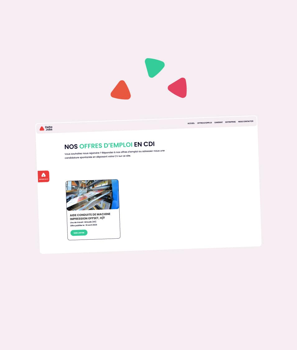 Agence web digital clermont ferrand le dupplex auvergne client Delta Jobs04