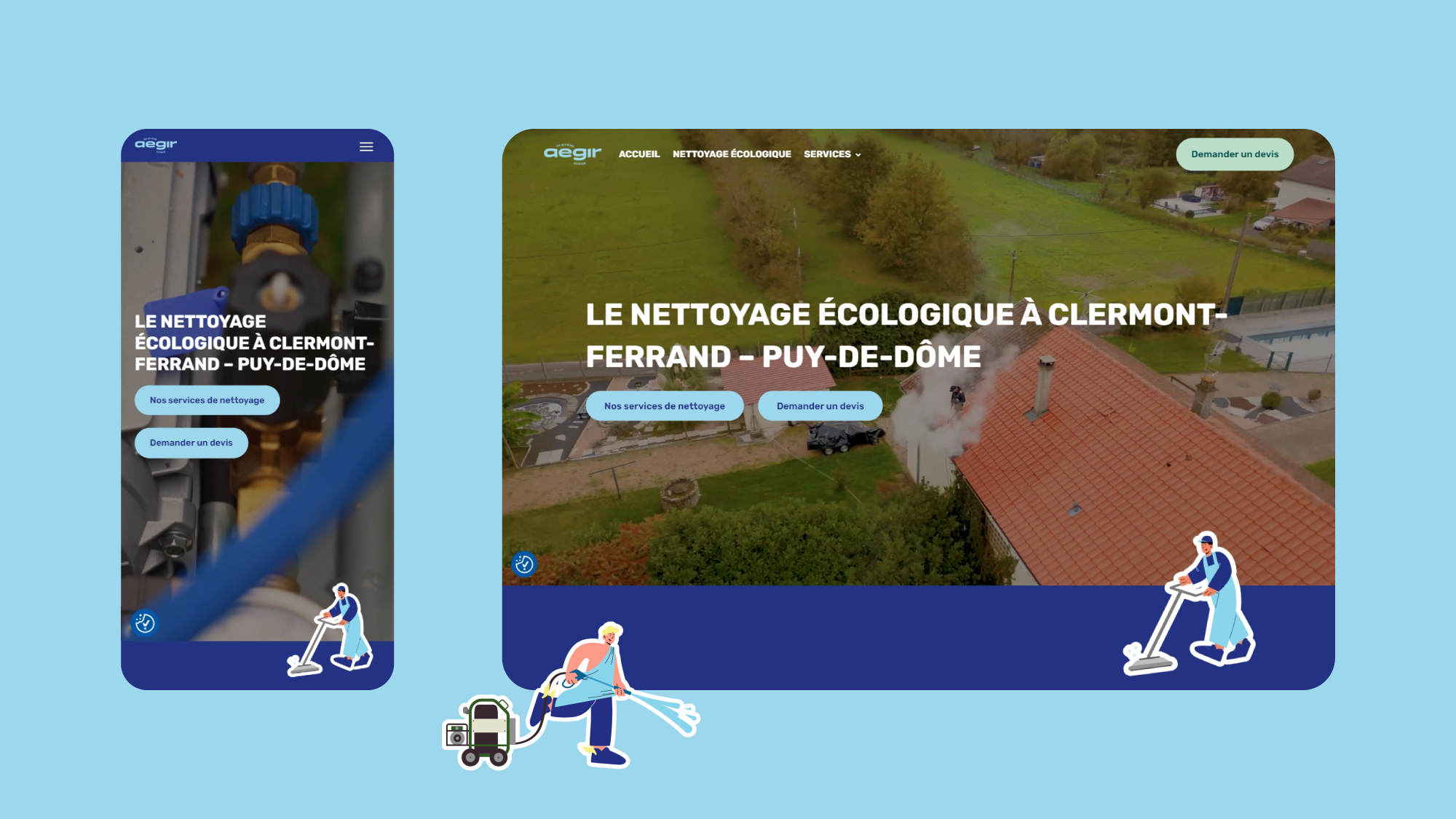 Agence web digital clermont ferrand le dupplex auvergne aegir nettoyage ecologique vapeur02