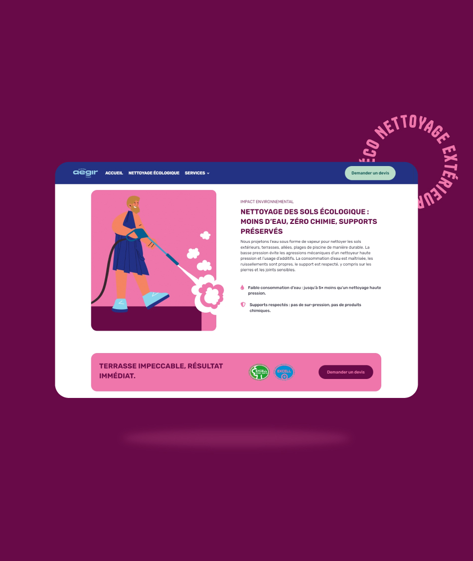 Agence web digital clermont ferrand le dupplex auvergne aegir nettoyage ecologique vapeur07